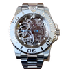 watchMOD silver bezel stainless Seiko move NH70A Yacht Master style