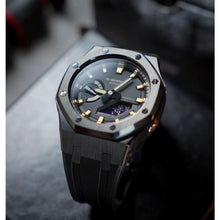 Load image into Gallery viewer, G-shock Ga2100-1A1 カシオーク カスタムケース  ゴールド ラバーストラップ　g177
