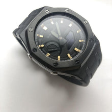 Load image into Gallery viewer, G-shock Ga2100-1A1 カシオーク カスタムケース  ゴールド ラバーストラップ　g177
